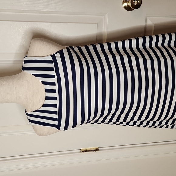 𝅺JUDE Connally Navy and White Striped Molly Dress Size XS - Picture 4 of 11